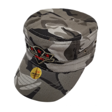Boné militar de algodão camuflado
